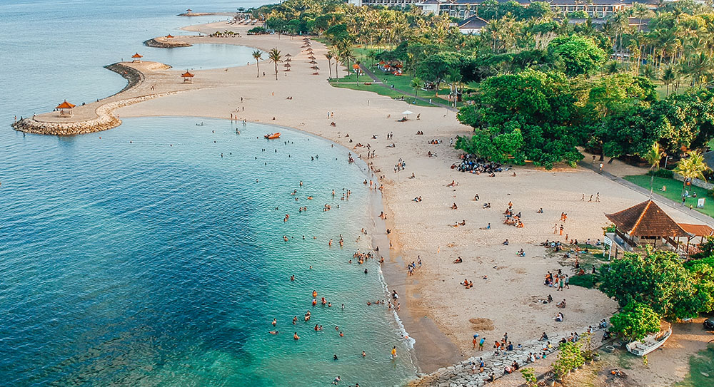 Aerial,Drone,View,Of,Holiday,In,Sanur,Beach,,Bali,,Indonesia Bali for Digital Nomads